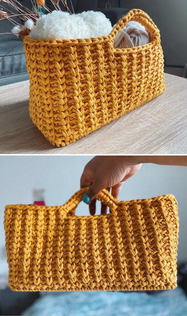 Free Crochet Pattern Jenna Stash Basket
