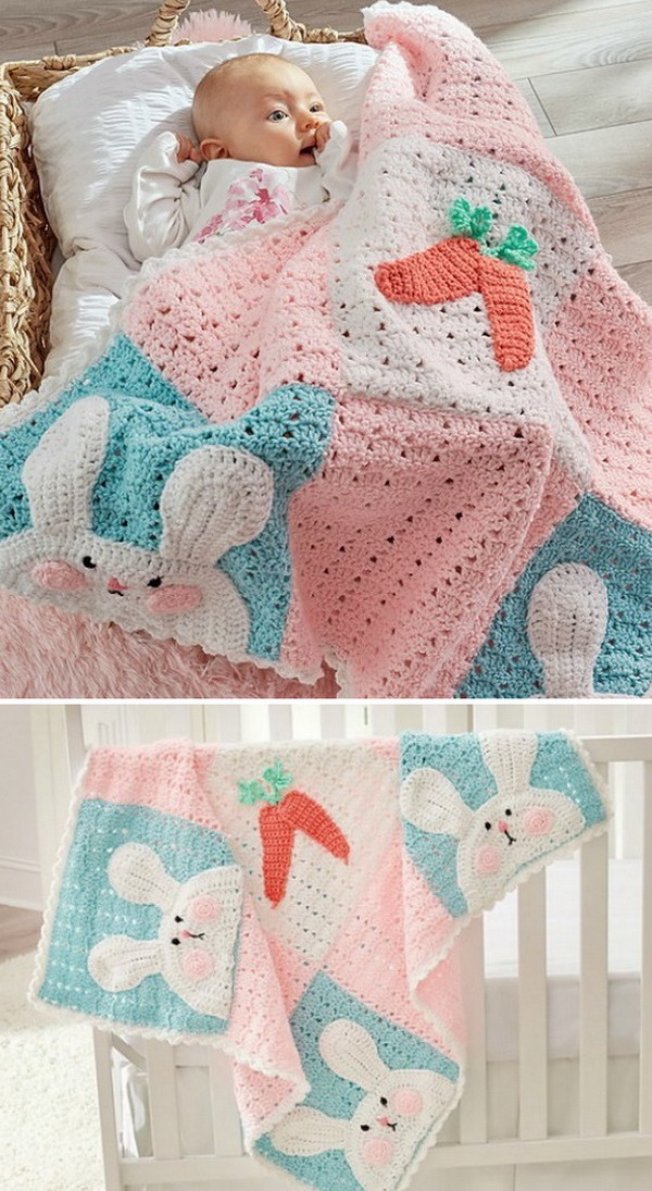 Crochet Bunny Blanket Free Pattern