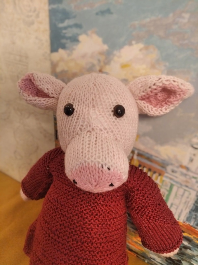 Piggy Anatoly is very soft and gentle