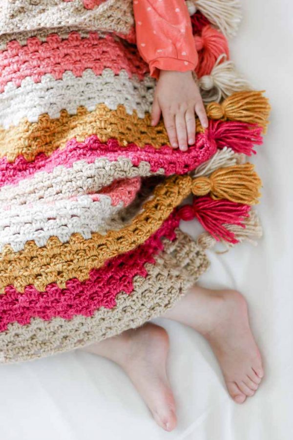 Modern Crochet Granny Stitch Blanket