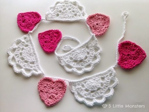 Crochet Doily Bunting