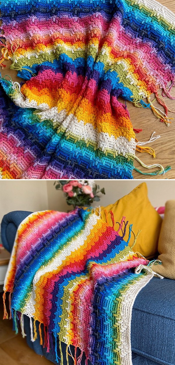 Rainbow Splash Blanket