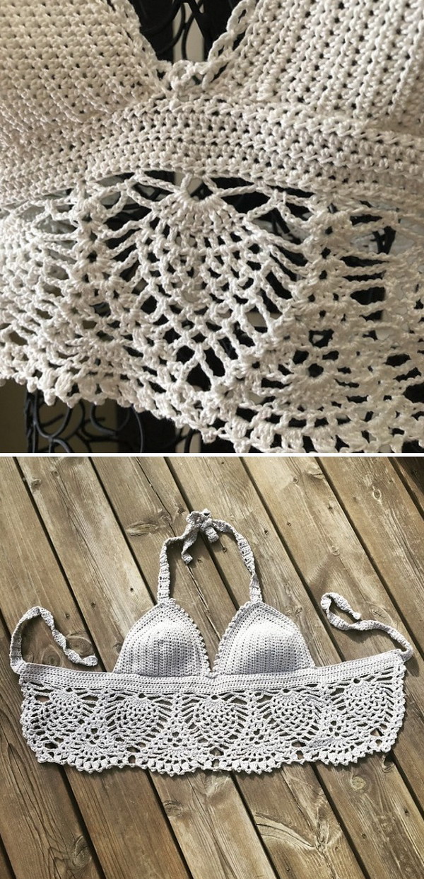 Pineapple Lace Top Free Crochet Pattern