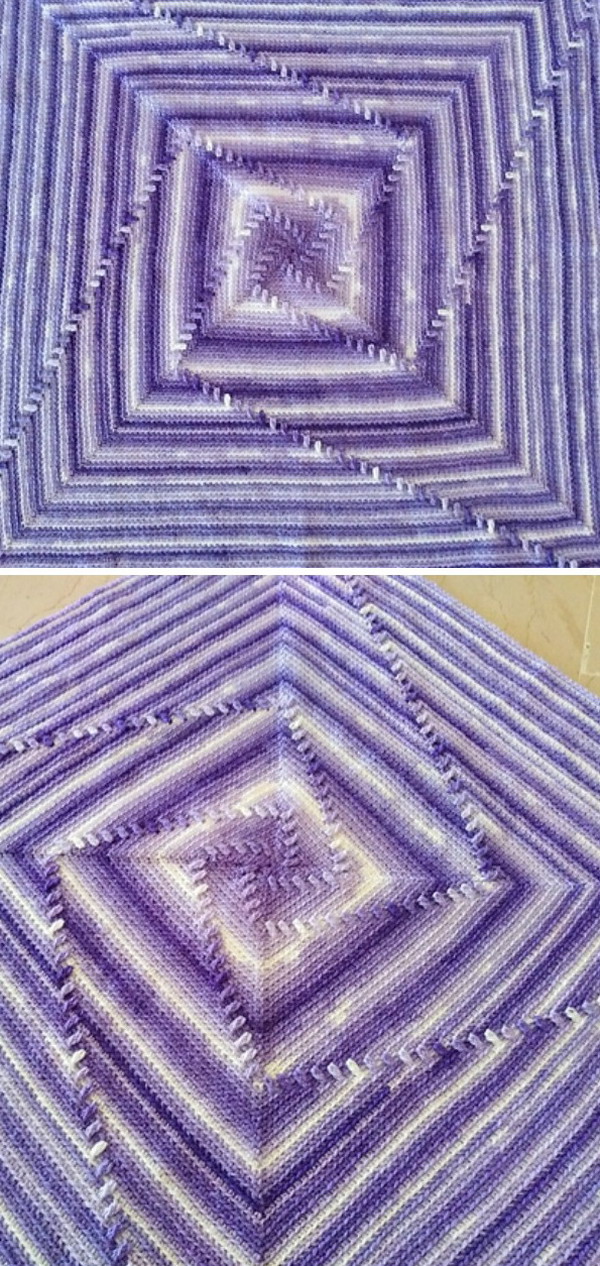 Spin The Wheel Blanket Free Crochet Pattern