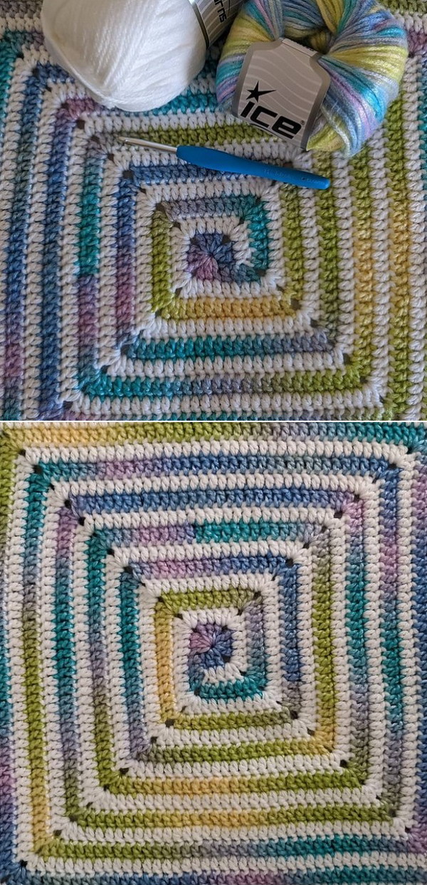 Rainbow Swirl Free Crochet Pattern