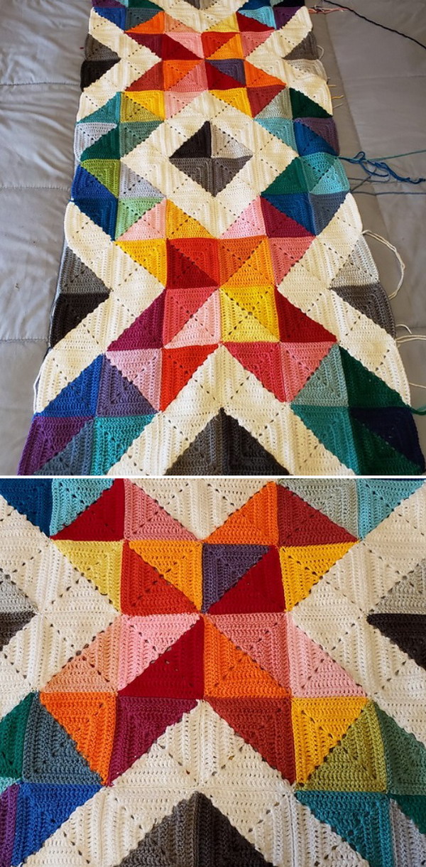 Crochet Hybrid Quilt Free Pattern