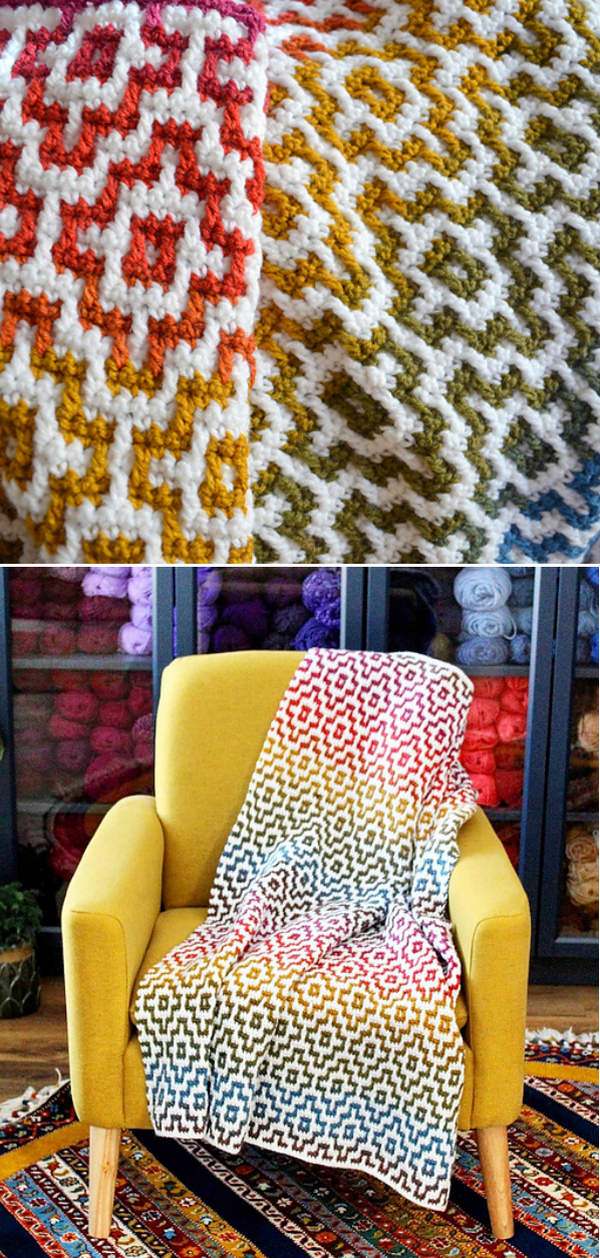 Nya Infinity Mosaic in Rainbow Free Crochet Pattern