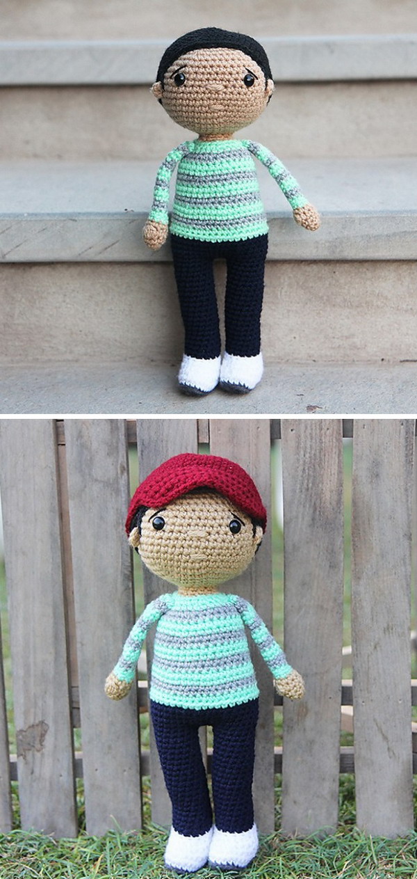 Zayd Boy Doll Free Crochet Pattern