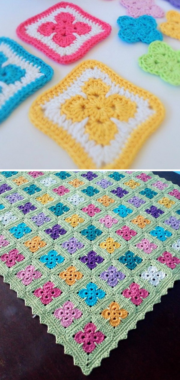 Fleur Baby Blanket Free Crochet Pattern
