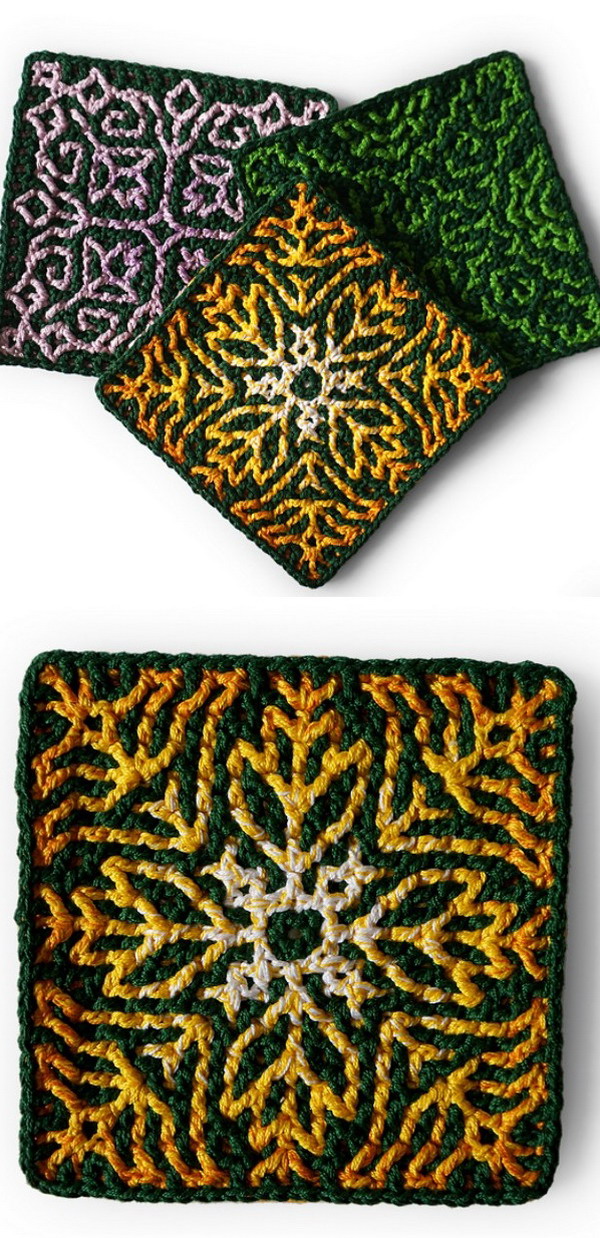 Crochet Mosaic Potholder