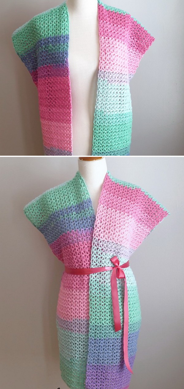 Spun Sugar Cardigan Free Crochet Pattern