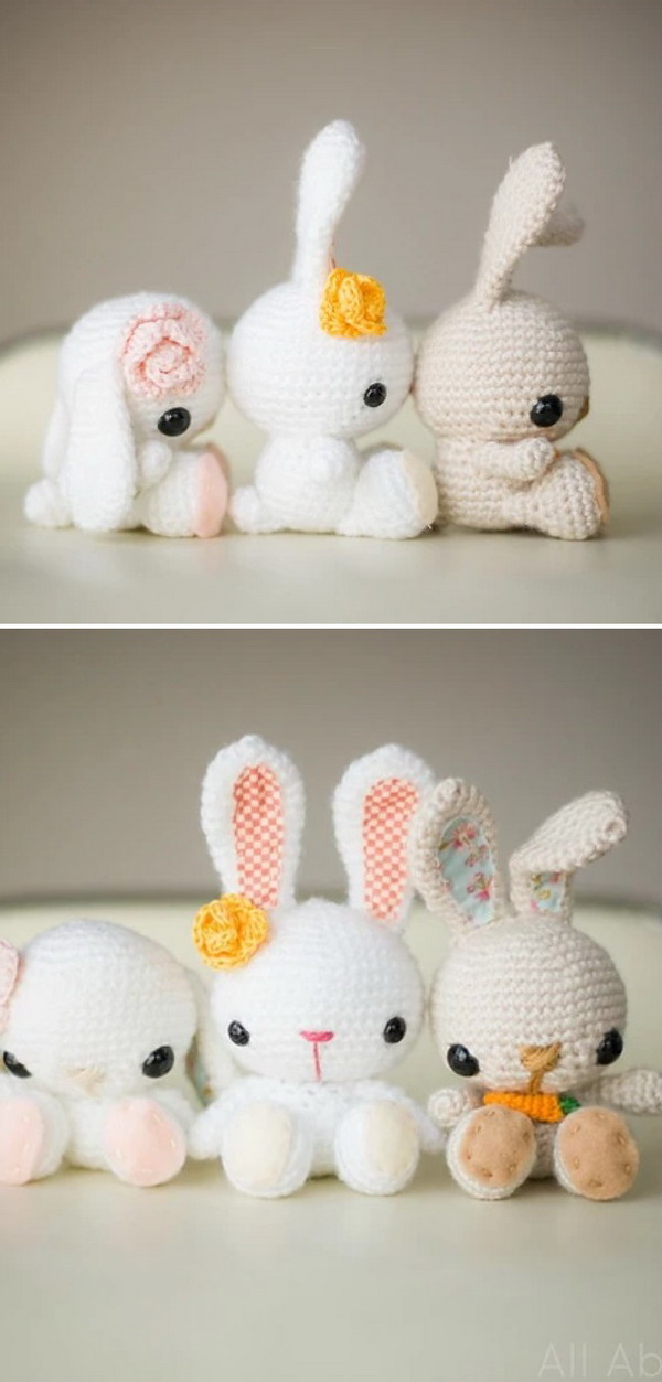 Spring Bunnies Free Crochet Pattern