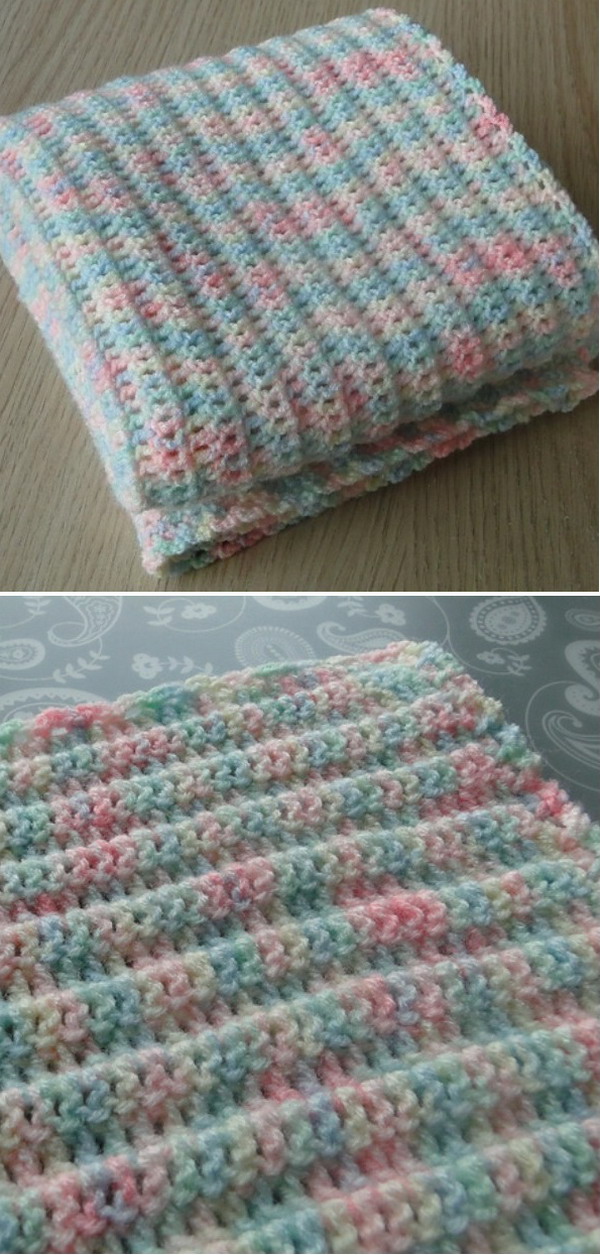 Easy Baby Blanket Free Crochet Pattern
