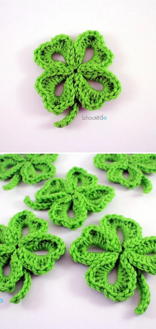 Four Leaf Clover Free Crochet Pattern