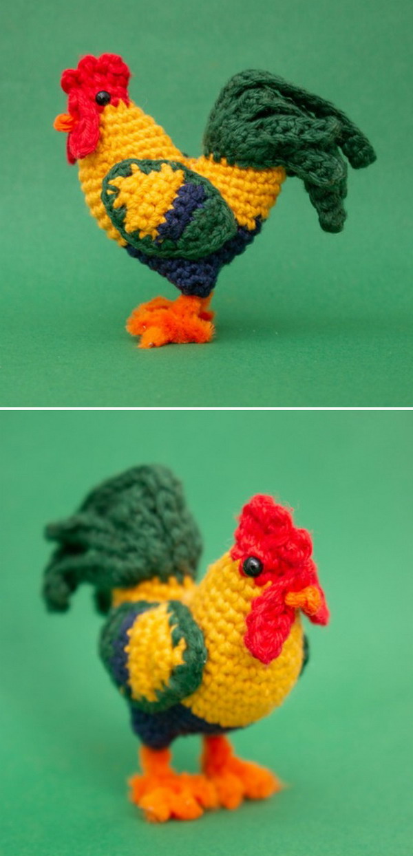 Little Rooster Free Crochet Pattern » Weave Crochet