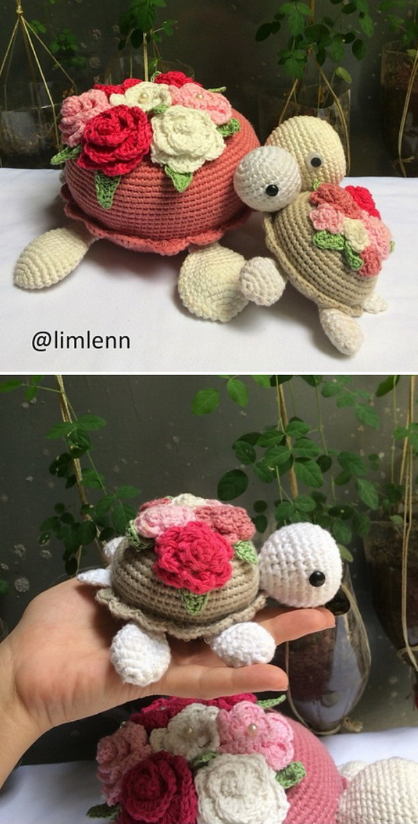 Turtle Flowers Free Crochet Pattern