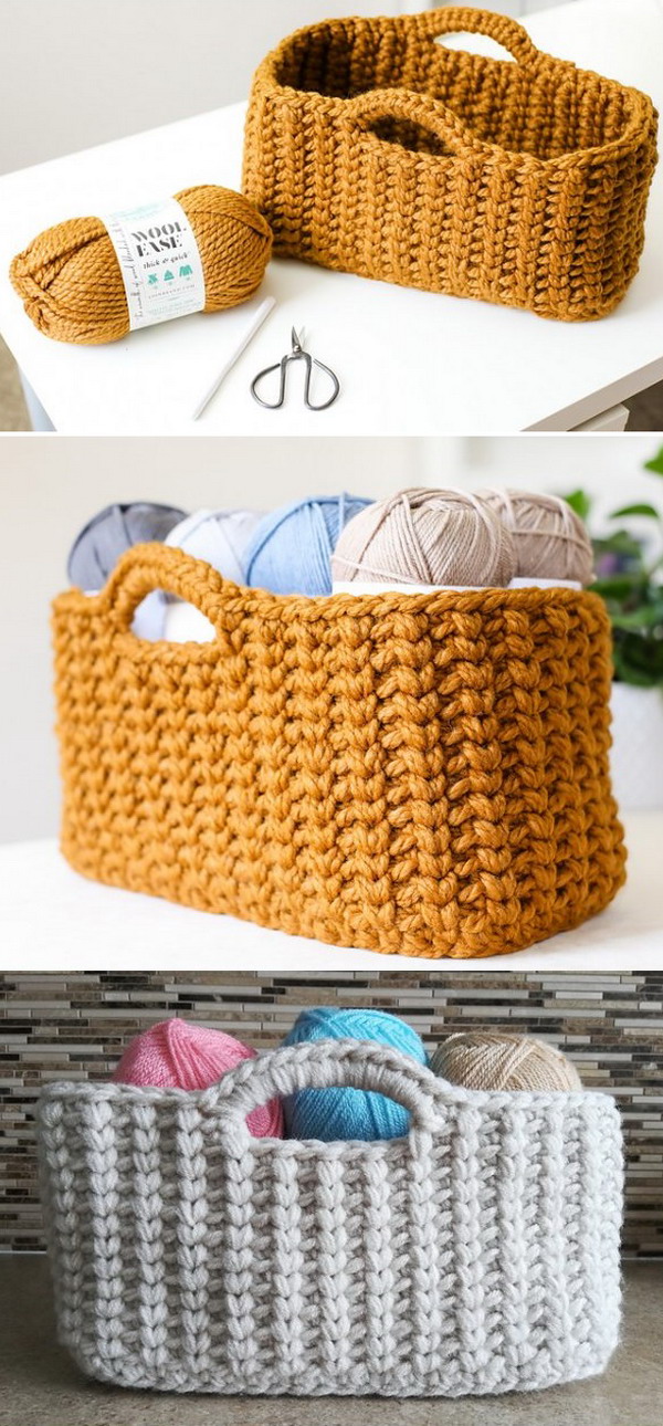 Jessie Stash Basket Free Crochet Pattern