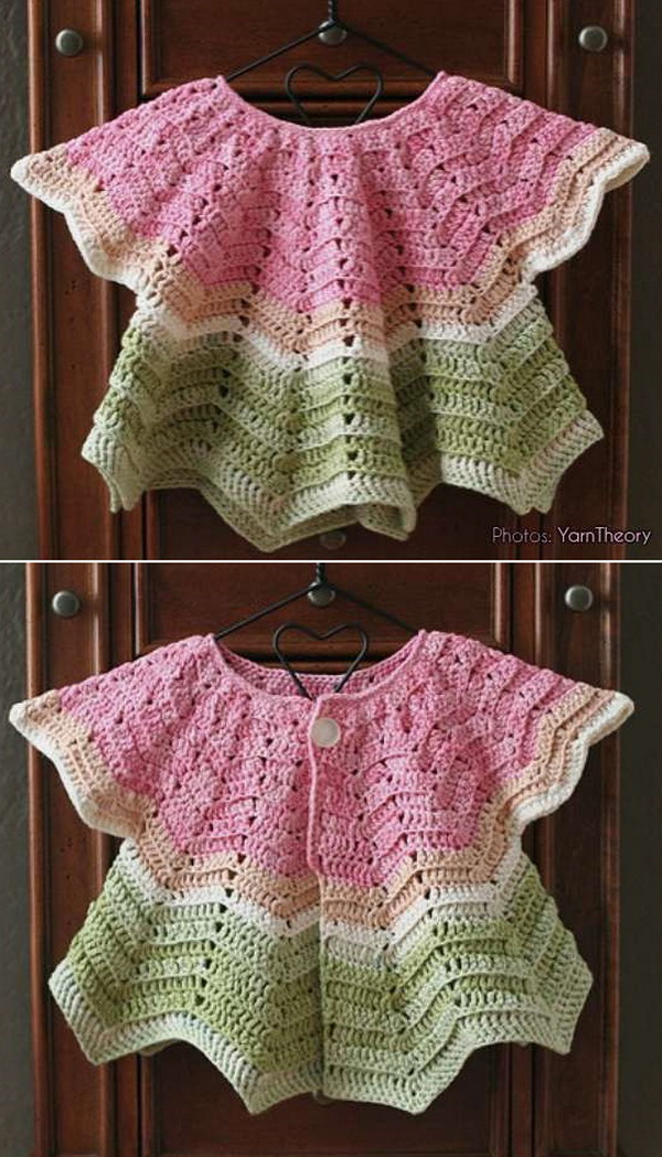 Watermelon Cardi Free Crochet Pattern