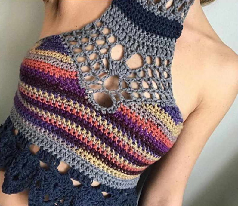 Crochet halter top free pattern