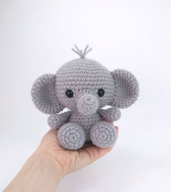 Easy crochet elephant pattern