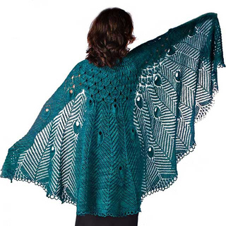 Peacock shawl knitting pattern