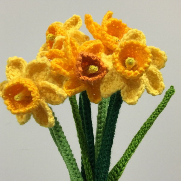Daffodil crochet pattern free » Weave Crochet