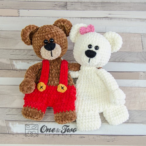 Teddy bear lovey crochet pattern free