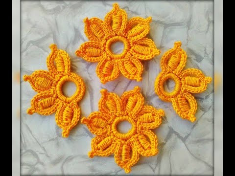 Irish crochet flowers