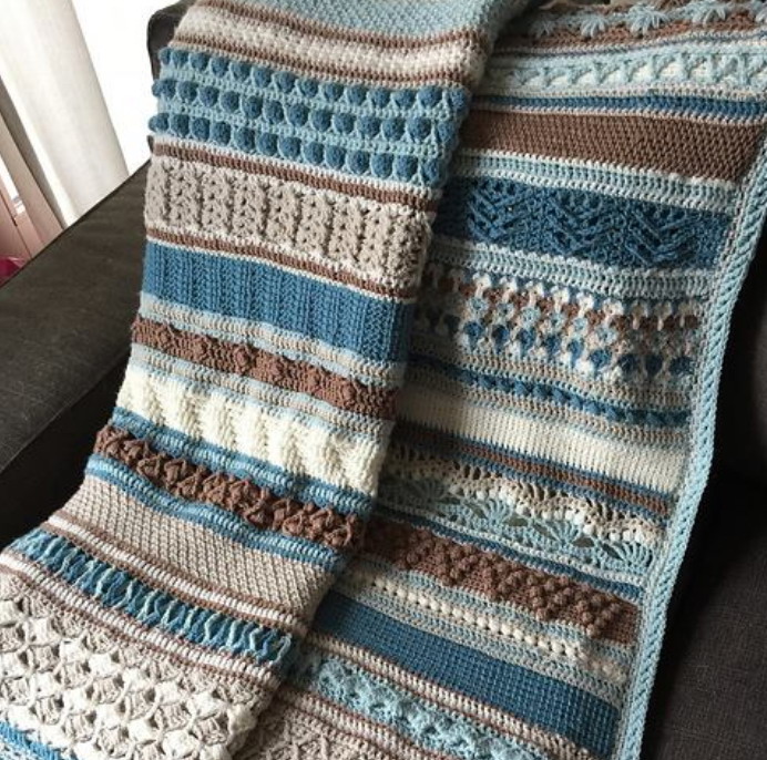 Double trouble crochet blanket