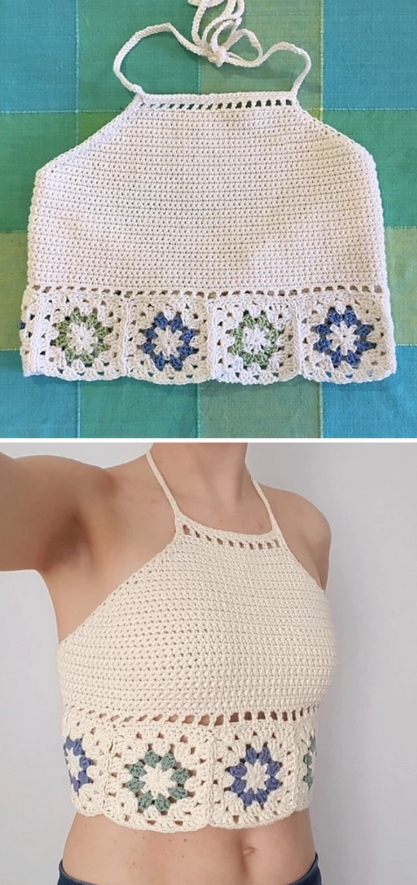 Hepatica Granny Top Free Crochet Pattern