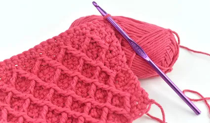 How to Crochet the Diamond Stitch