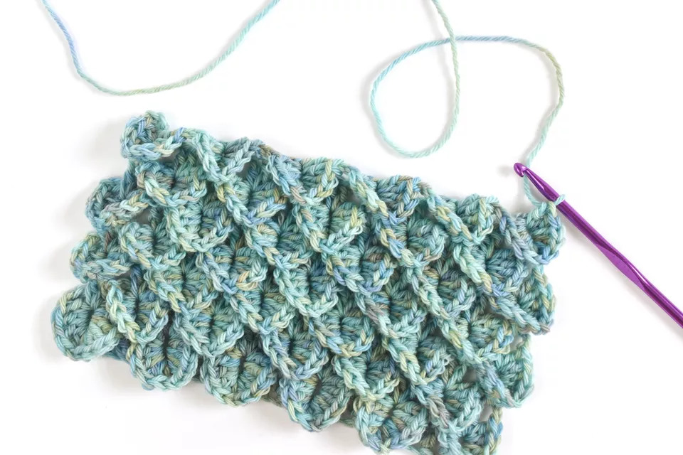 Crocodile Crochet Stitch Tutorial