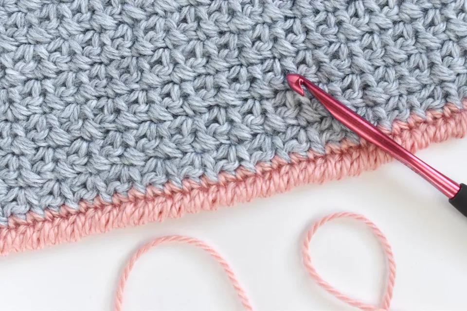 How to Crochet Crab Stitch Edging
