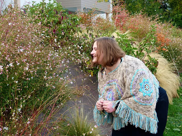 Mandala Crochet Poncho Pattern