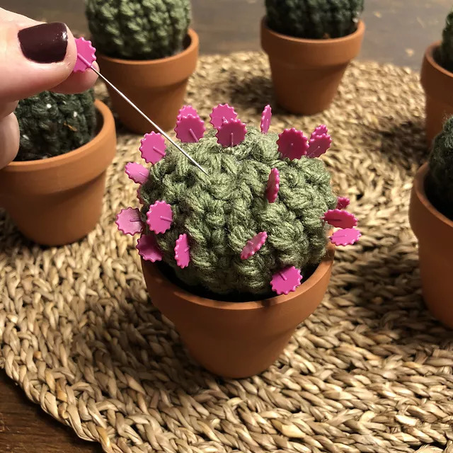 Crochet Cactus Pincushion Pattern