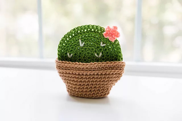 Crochet Cactus Coasters Free Pattern