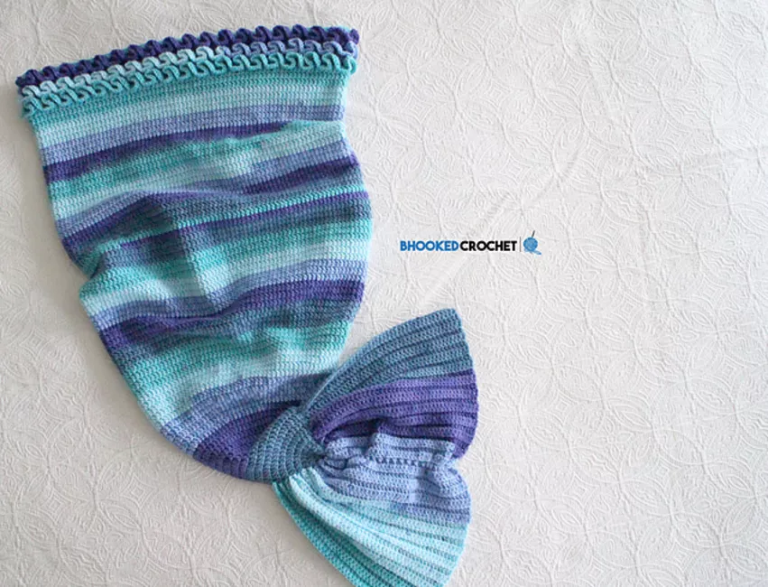 Crochet Mermaid Tail Blanket Free Pattern