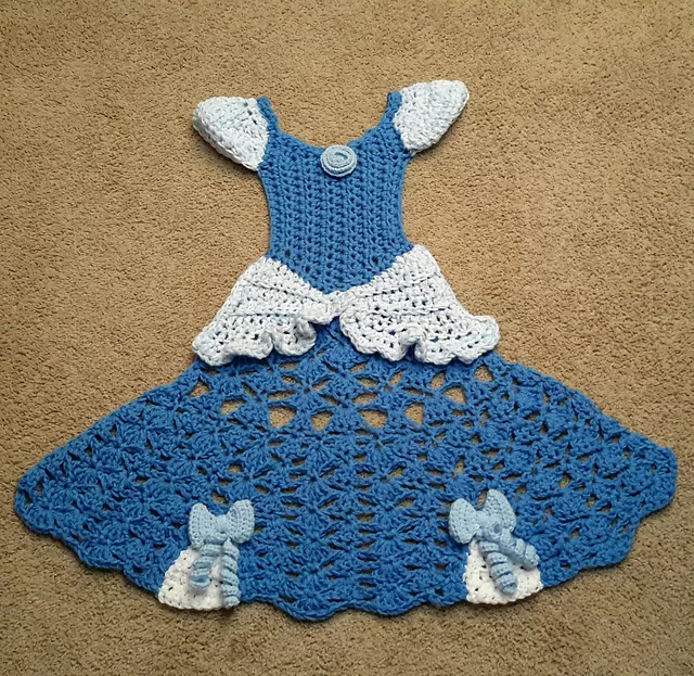 Princess Dress Crochet Blanket Pattern