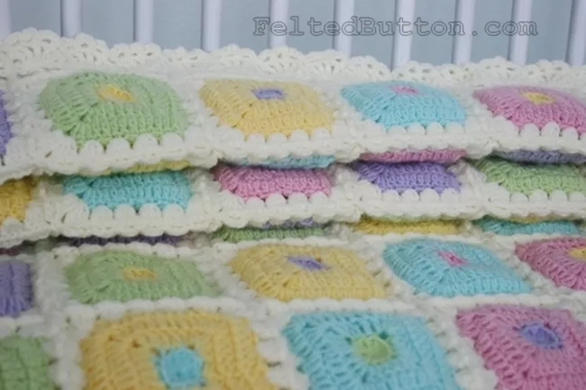 Puffy Quilt Crochet Blanket Pattern
