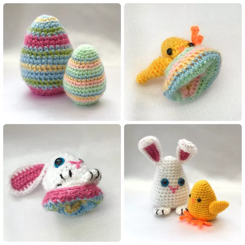 Bunny in an Egg Easter Flip Pattern