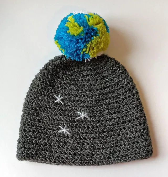 Earth-Space Crochet Baby Hat Free Pattern