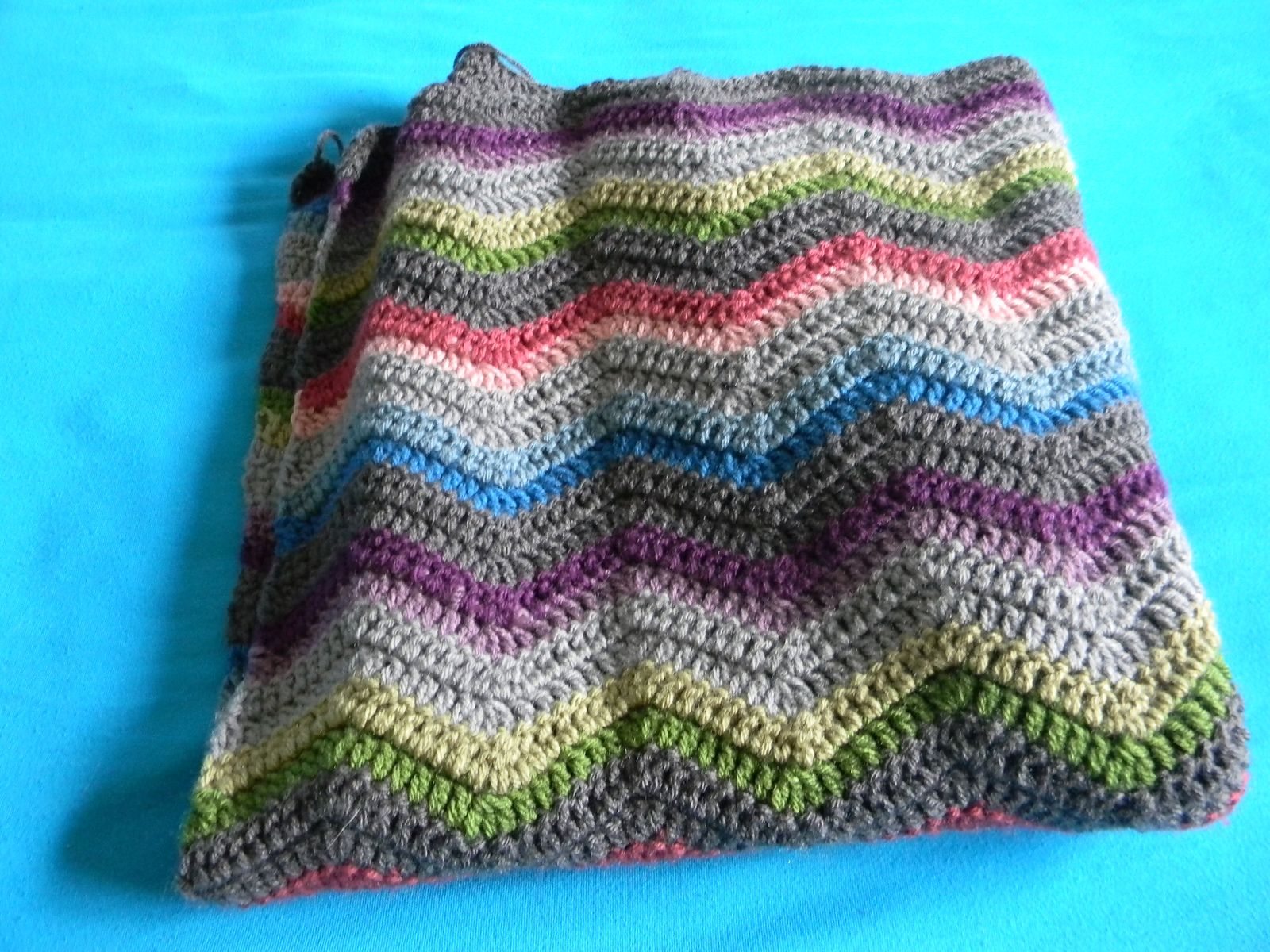Waterfall ripple crochet pattern