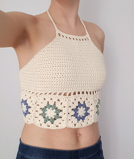 Free crochet halter top pattern