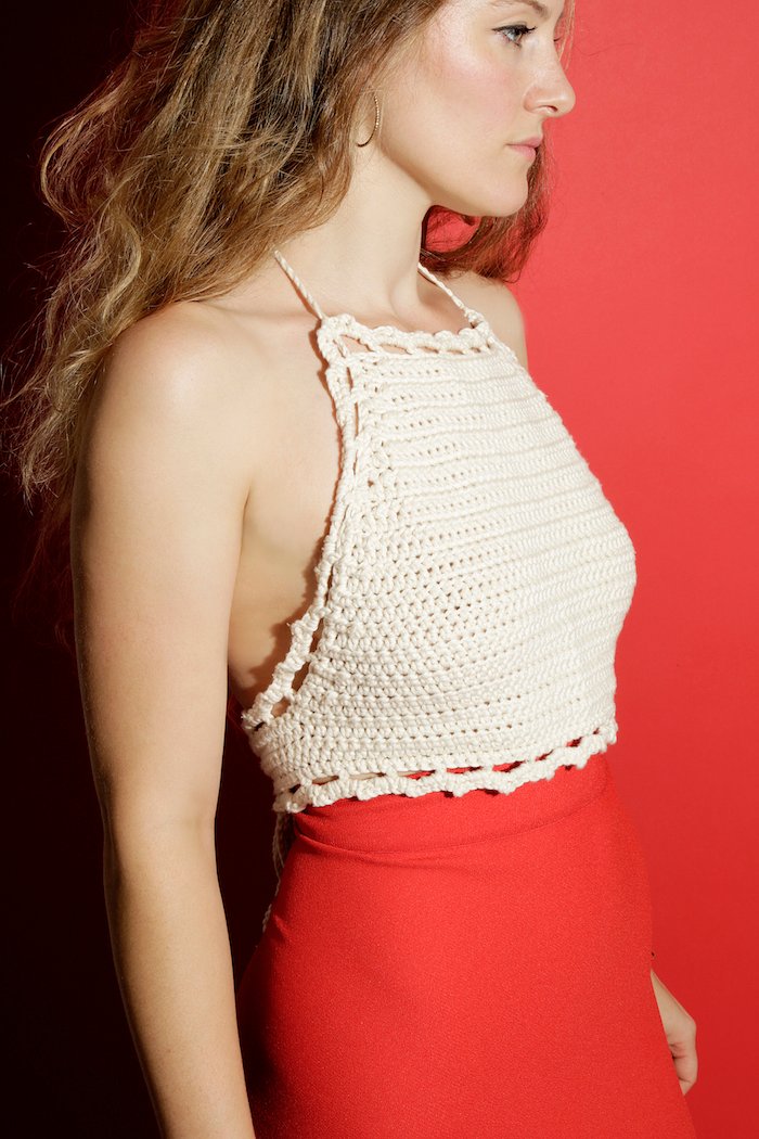 Free crochet halter crop top patterns