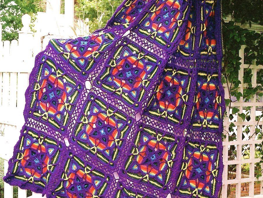 Kaleidoscope crochet blanket