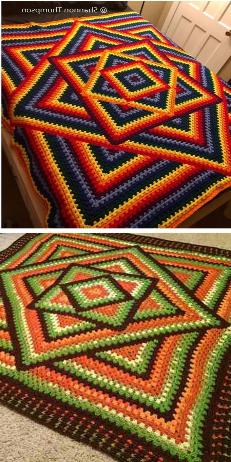 Kaleidoscope blanket crochet