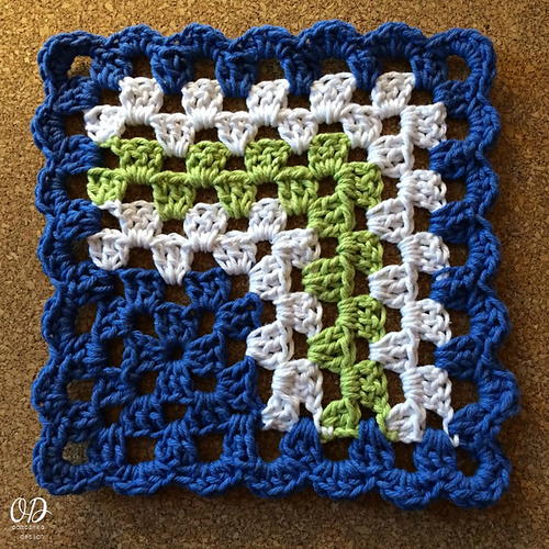 Crochet mitered granny square blanket free patterns