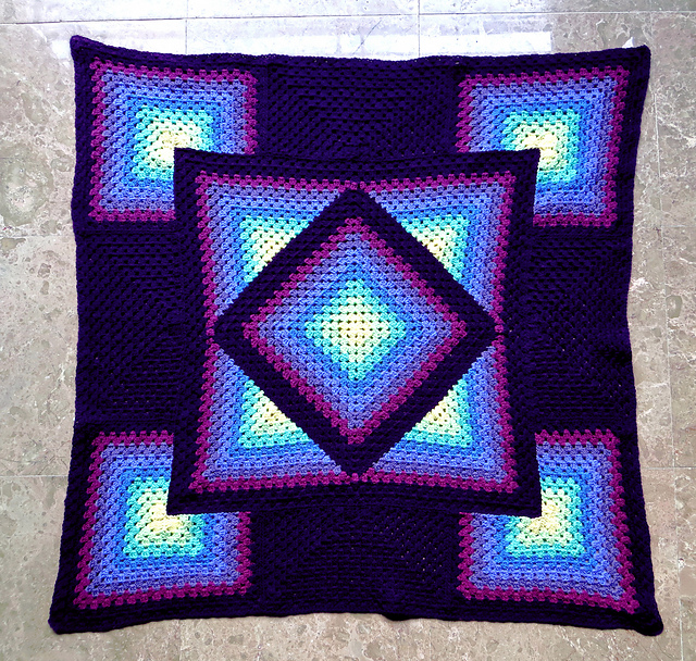 Crochet kaleidoscope afghan pattern