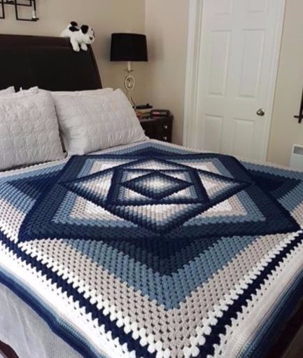 Kaleidoscope afghan pattern