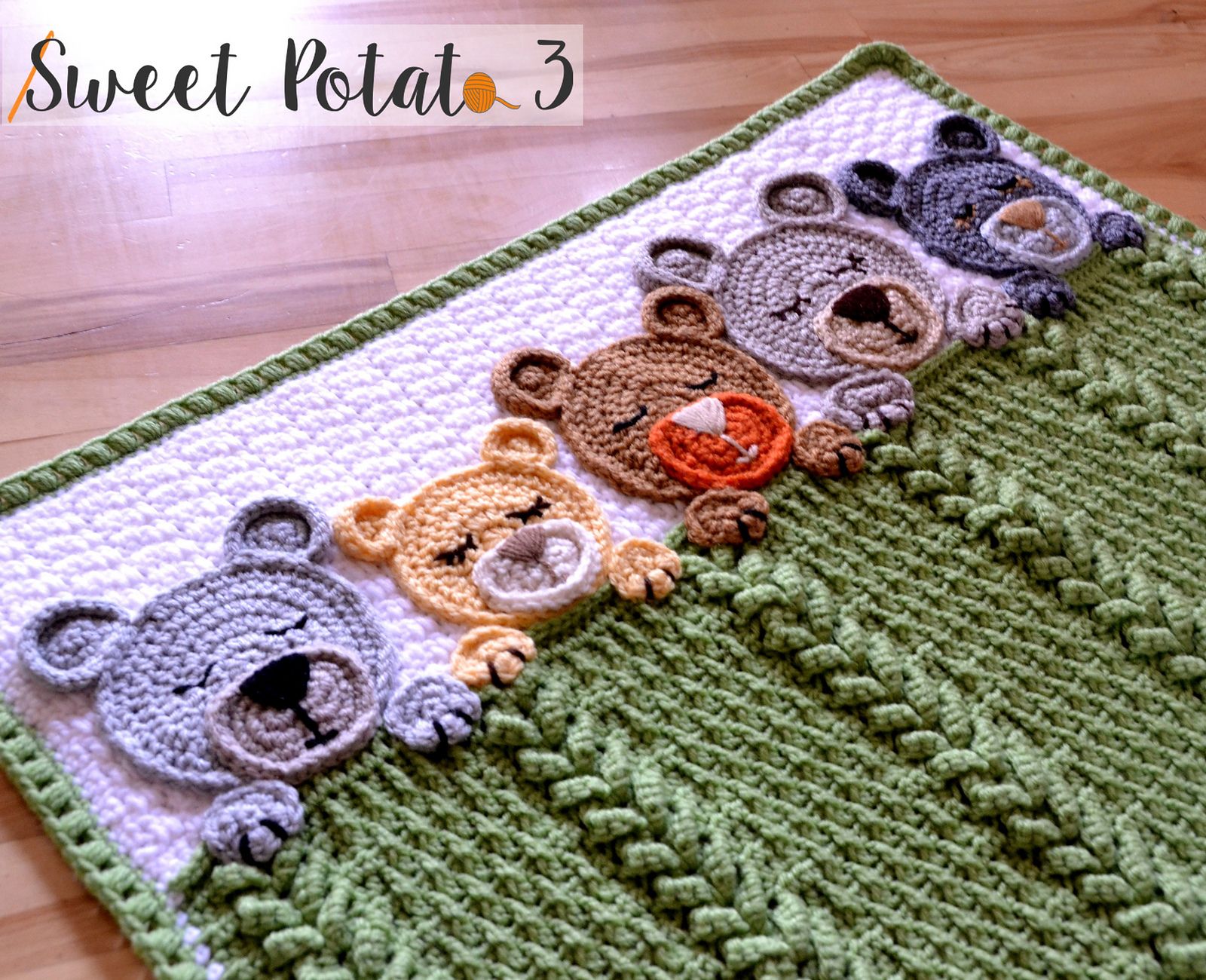 Free crochet teddy bear blanket pattern